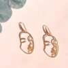 Aretes Rostro con Ojos Cerrados